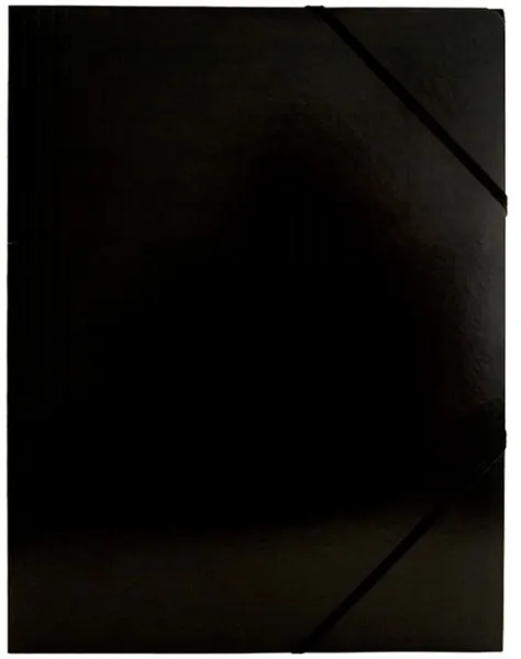 BNT elastisk mappe Kartong svart A4