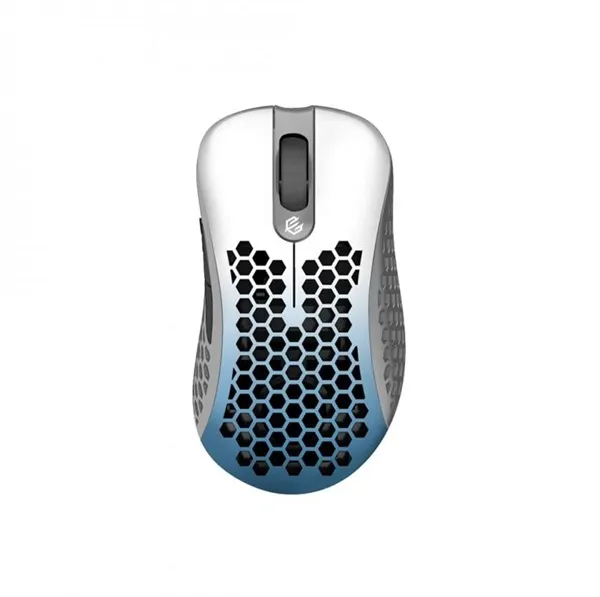 G-Wolves Sköll RGB Gaming Mouse - White/Blue - Gaming Mus - Optisk - 7 knapper - Hvit med RGB-LED-lys
