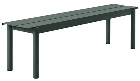 Muuto Linear Steel Benk Mørk Grønn 170 X 34 cm