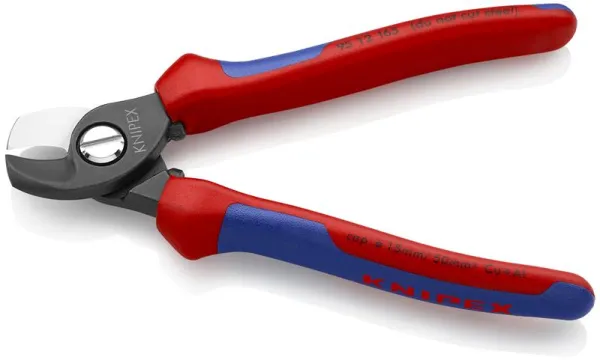 Knipex Kabelsaks brunert, med flerkomponent-håndtak 165 mm
