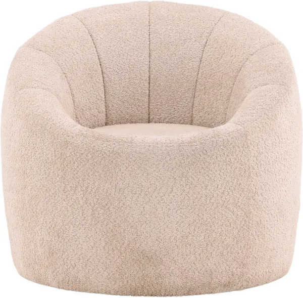 VENTURE DESIGN Warren Lenestol - beige Bouclé-stoff