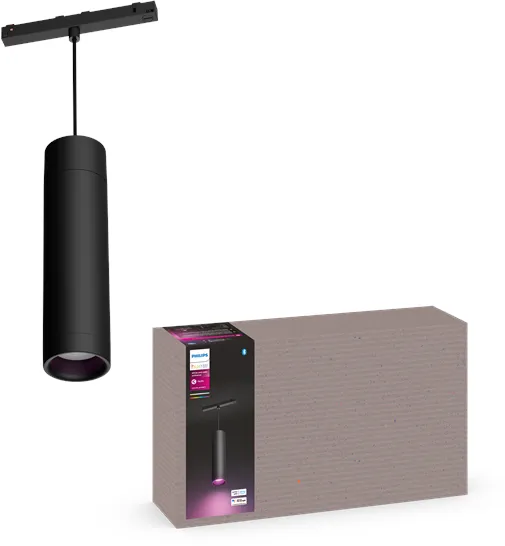 Philips Hue Perifo Takpendel Sylinderlampe - Svart