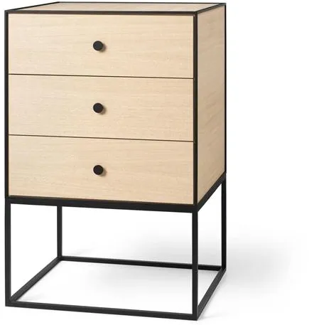 Audo Frame 49 Sidebord Med 3 Skuffer Eik