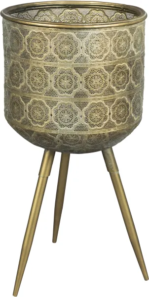 DUTCHBONE Botanisk blomsterpotte L - messingjern